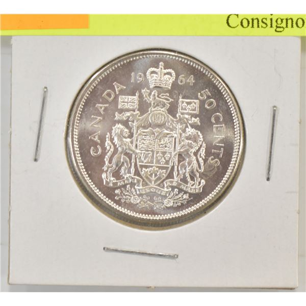 1964 CANADA 50 CENT PIECE