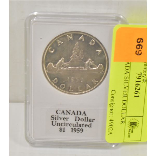 1959 CANADA SILVER DOLLAR