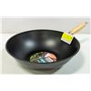 Image 1 : NEW 28CM CARBON STEEL NON-STICK WOK