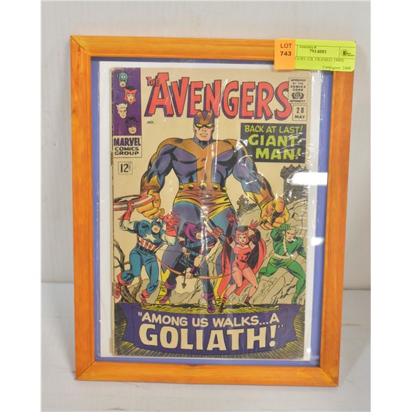 AVENGERS #28. FRAMED 1960S