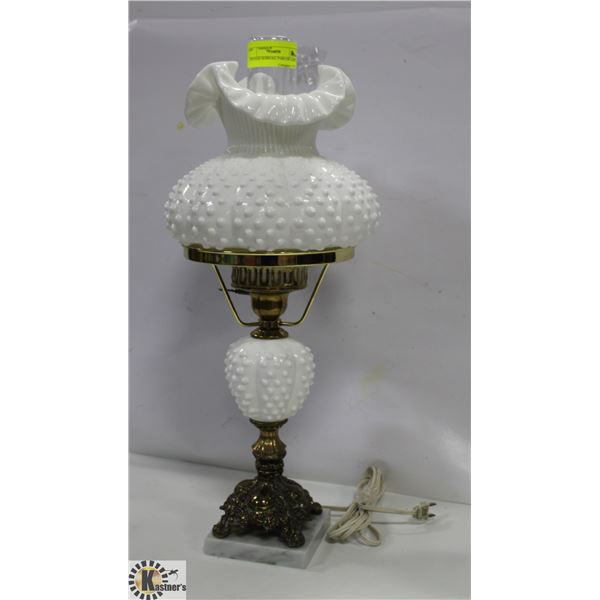 VINTAGE HOBNAIL PARLOR LAMP