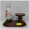 Image 1 : VILAS (CANADIAN) WOODEN CANDLE STAND /LAMP