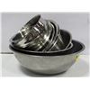 Image 1 : 10 STAINLESS STEEL MIXING BOWLS