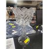 Image 1 : LARGE CRYSTAL RAISED VASE (15")