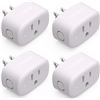 Image 1 : 4 NOOIE SMART PLUGS (APP CONTROL, 2.4G WIFI, VOICE