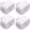 Image 1 : 4 NOOIE SMART PLUGS (APP CONTROL, 2.4G WIFI, VOICE