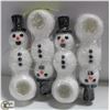 Image 1 : LOT OF 4 SILICONE HAPPY SNOWMEN PIPES