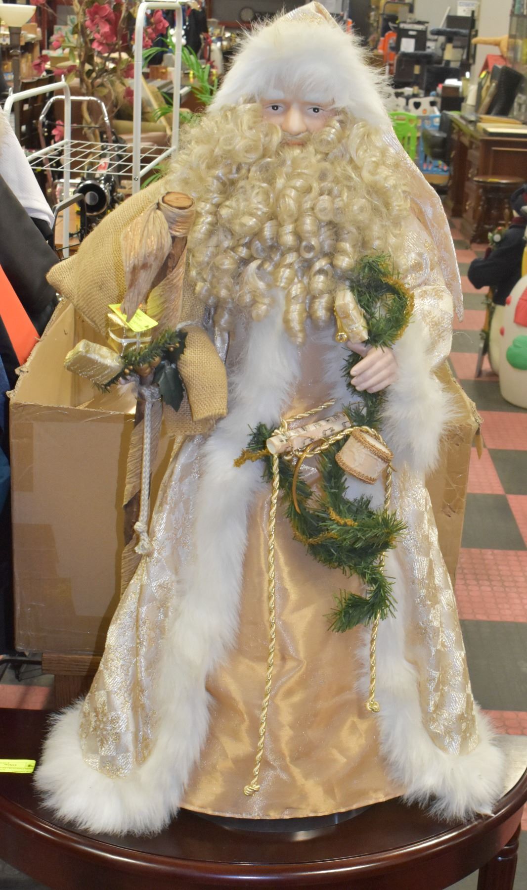 ESTATE 3FT TALL FLOOR SANTA STATUE ESTATE estate-3ft-tall-floor-santa-statue-estate