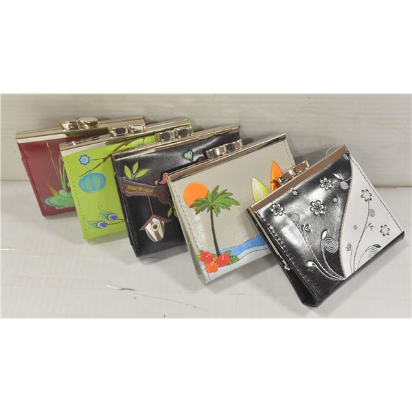 5 NEW SHAGWEAR COIN PURSES