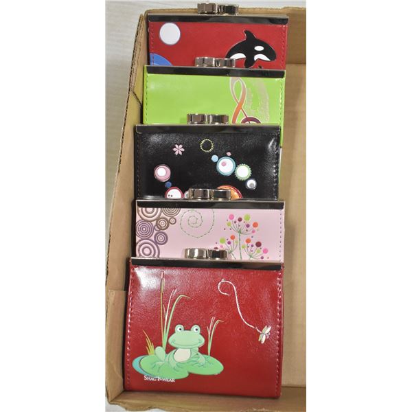 5 NEW SHAGWEAR COIN PURSES