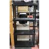 Image 1 : BLACK NYLON PLASTIC 4-SHELF STORAGE/MULTI-
