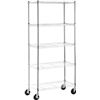 Image 1 : AMAZON BASICS ROLLING METRO RACK 30 X 14 X 65