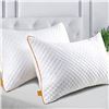 Image 1 : PAIR OF NEW REPACKED QUEEN SIZE PILLOWS