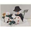 Image 1 : 3 PLUSH SNOWMEN - 11", 7" & 6" TALL