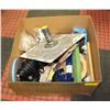 Image 1 : BOX OF HOME RENOVATION CARPENTER'S TOOLS