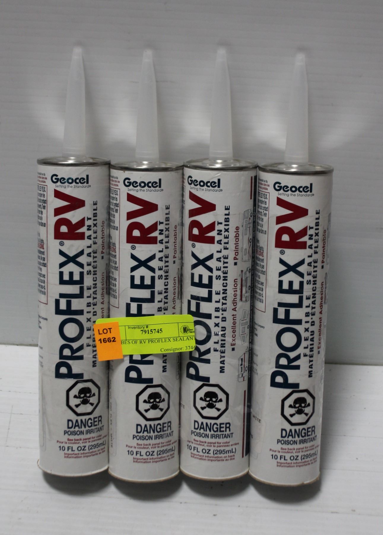 Proflex Rv 4 TUBES OF RV PROFLEX SEALANT
