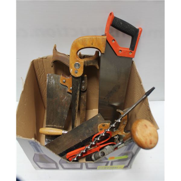 LOT OF MISC ESTATE TOOLS