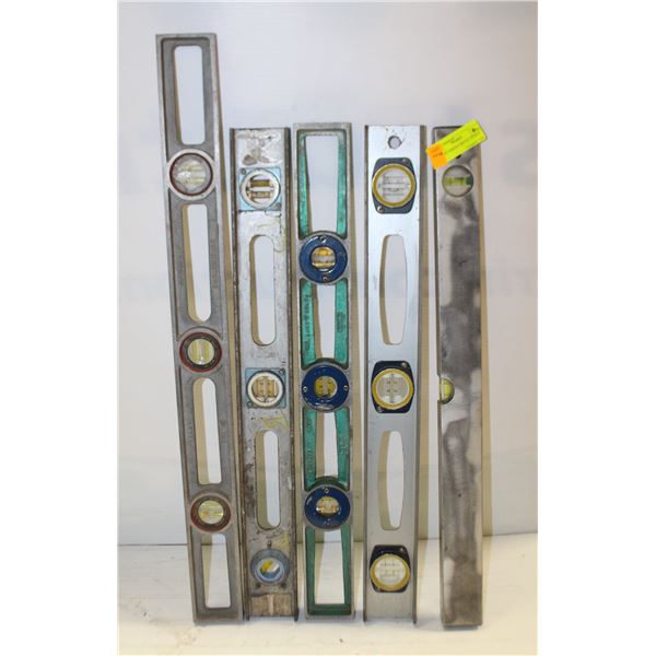 LOT OF VARIOUS METAL LEVELS