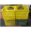 Image 1 : BUNDLE OF 4 HEAVY DUTY PLASTIC STORAGE CRATES