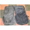 Image 1 : PAIR OF GREY/BLUE SHERPA STYLE SEAT COVERS