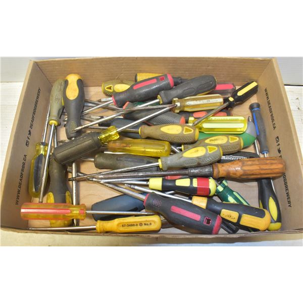 FLAT OF SCREWDRIVERS