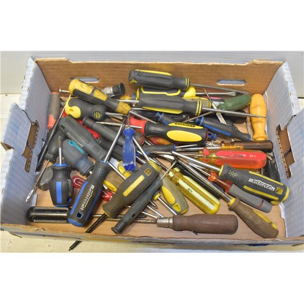 FLAT OF SCREWDRIVERS