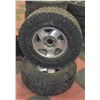 Image 1 : SET OF 2 GOODYEAR LT285/75R16 TIRES W/6BOLT RIMS