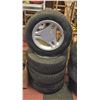 Image 1 : SET OF 4 ICE PRO 205/65R15 TIRES W/MUSTANG RIMS