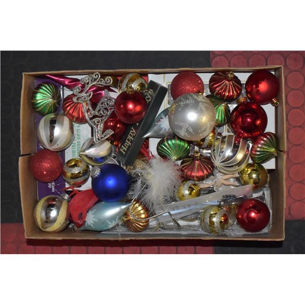 BOX OF ORNAMENTS