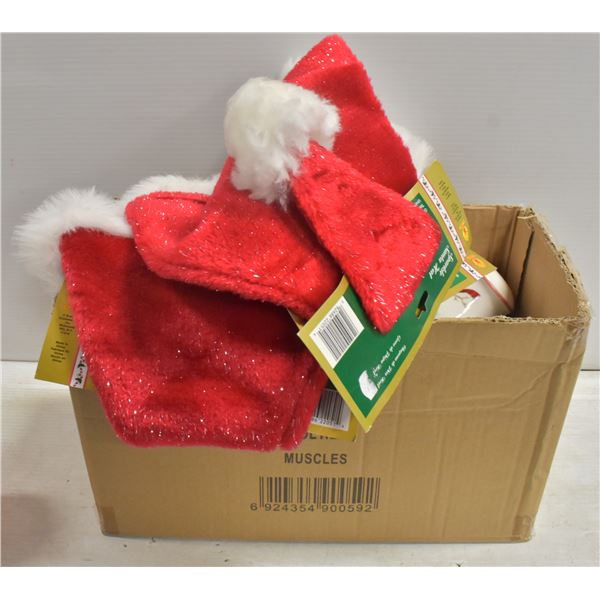 BOX OF NEW SANTA  ITEMS