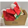 Image 1 : BOX OF NEW SANTA  ITEMS