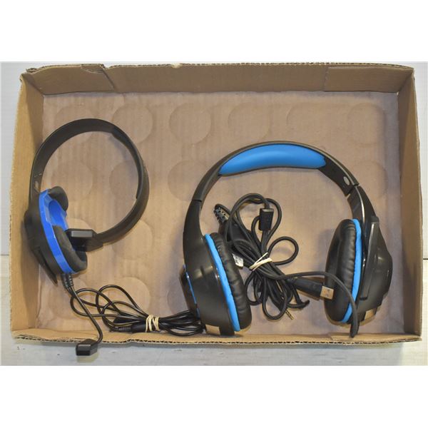 2 X GAMING HEADSETS