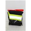 Image 1 : 2 NEW BLACK LARGE MESH SAFETY SHIRTS WITH STRIPES
