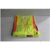 Image 1 : 2 NEW YELLOW HI-VIS SAFETY MESH VESTS