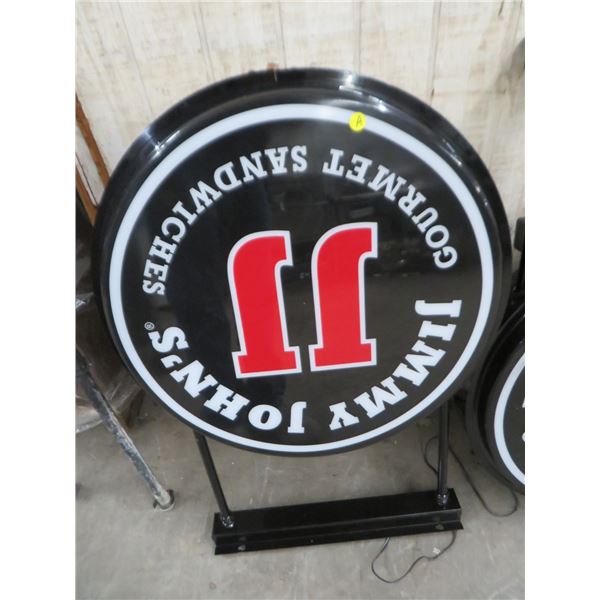 Jimmy Johns Lighted Hanging Sign -  No Shipping