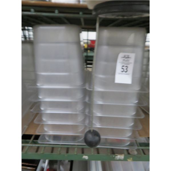 12-Third by 6" Cambro Pans - 12 X $