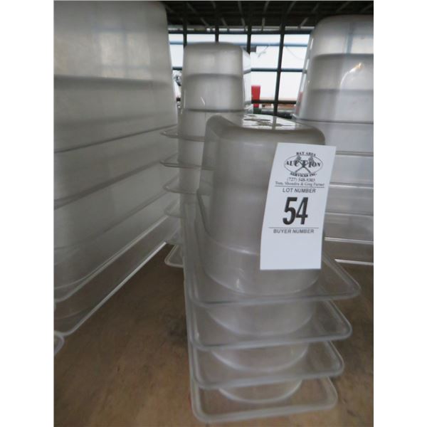 9-Ninth by 4" Cambro Pans - 9 X $