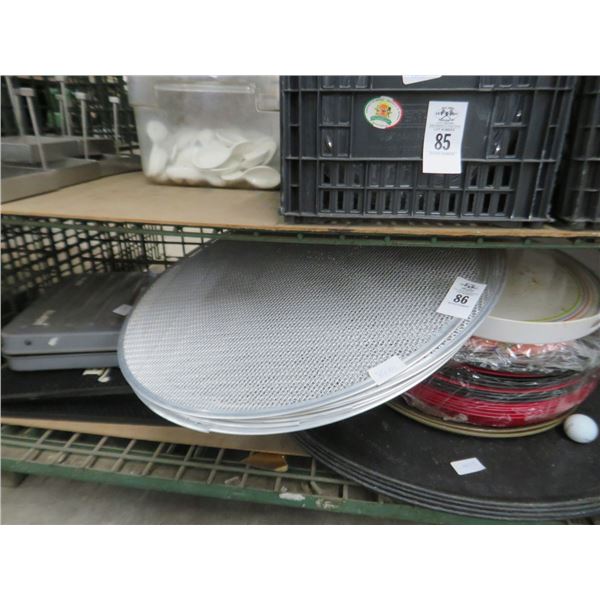 Lot of Serving Trays, Bar Mats, Scale