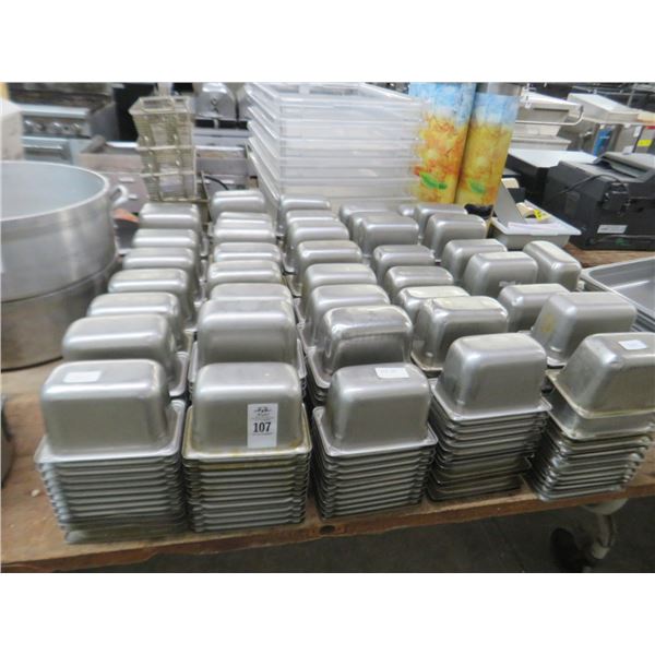 32 -Ninth x 4" Steam Pans (Stack of 12) - 32 X $