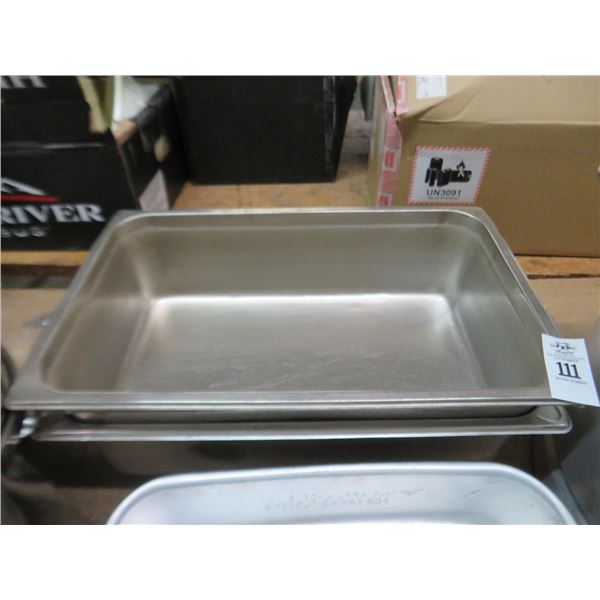 3-Full S/S Insert Pans - 3 X $