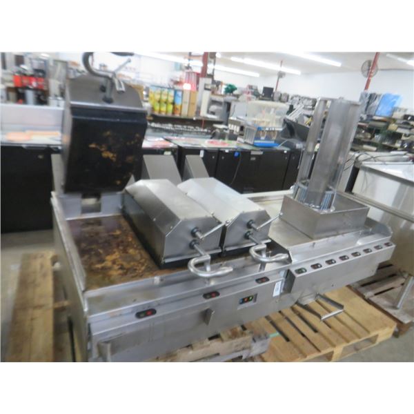 Electric 6' Flat Grill w/Presses