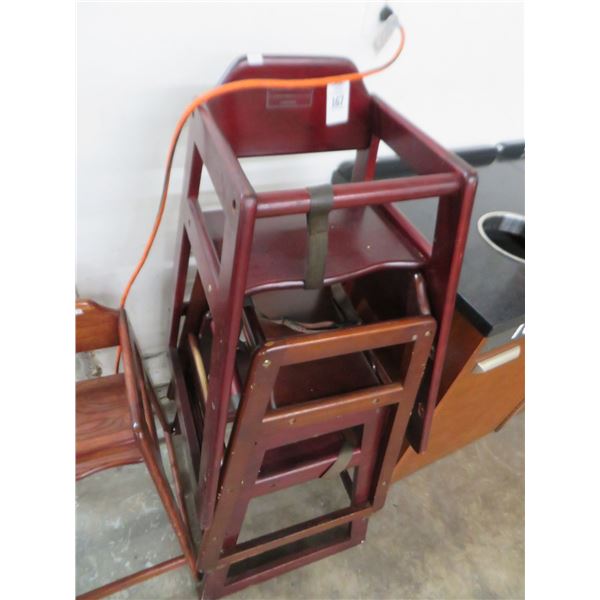 3-Wood High Chairs - 3 X $