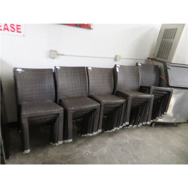 53-Brown Nylon (Wicker Style) Chairs - 53 X $