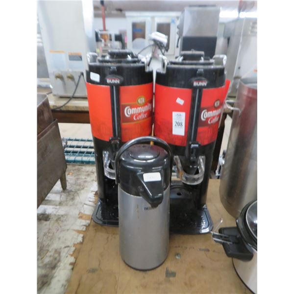 Bunn Coffee Dispensers (2) And Pumper