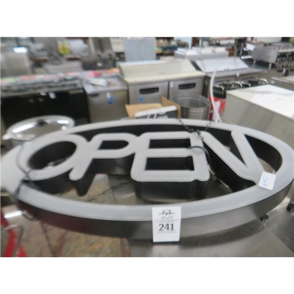 "Open" Lighted Sign - No Shipping