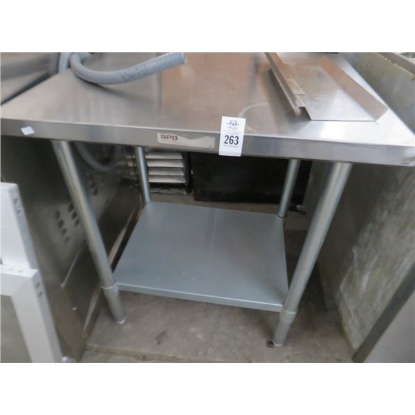 S/S 30" Table w/Undershelf