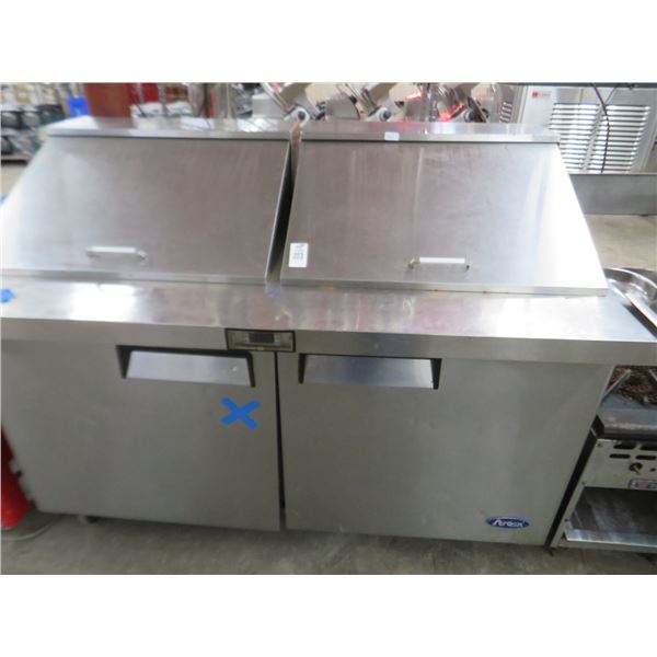 Atosa 4' Ref. 2 Door Rolling Sandwich Prep 36°