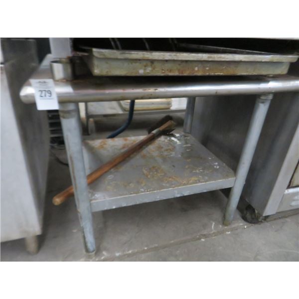 S/S 2' Equipment Stand w/Undershelf