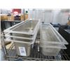Image 1 : Elongated Half Size S/S Cambro Insert Pans (5)
