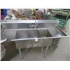 Image 1 : S/S 3 Comp Sink w/Drainboards